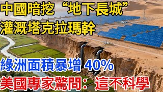 中國暗挖 “地下長城” 灌溉塔克拉瑪幹,綠洲面積暴增 40%,美國專家驚問:這不科學!#大国重器 #超级工程  #硬核科技 #中国速度 #国之脊梁 #沙漠