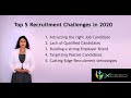 Top 5 Recruitment Challenges to Tackle in 2020