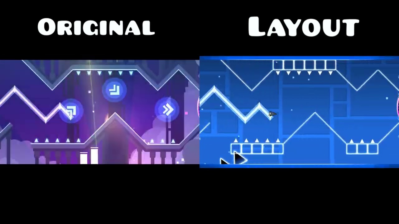 Original vs Layout | "Luminous Reaction" by Xender Game | Geometry Dash 2.1