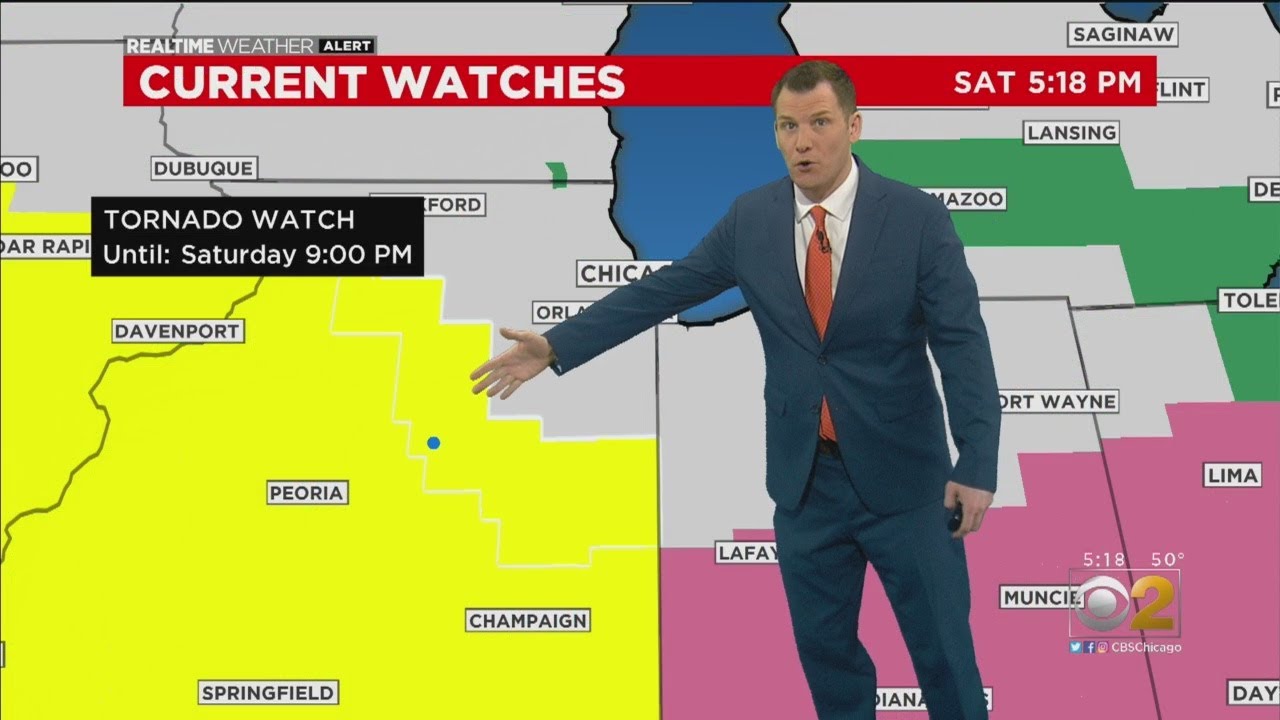 RealTime Weather: Tracking Strong Storms Headed Toward Chicago - YouTube