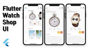 Flutter Watch Shop UI - Speed Code