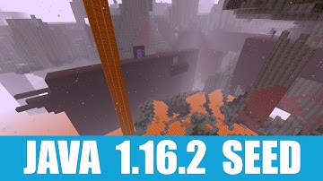 Minecraft Java 1.16.2 Seed: Ruined portal at spawn brings you to nether fortress on basalt deltas