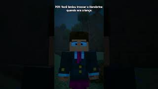 Primeira Vez Invocando o Herobrine no Minecraft! #shorts