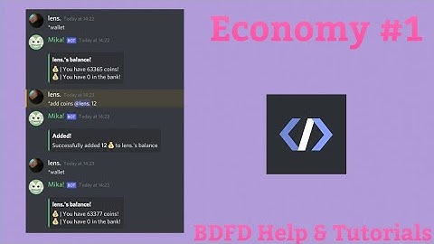 BDFD basic work, deposit and withdraw commands with bank limit | BDFD Help & Tutorials