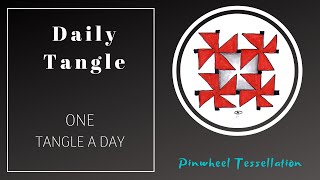 Daily Tangle -  Pinwheel Tessellation  |How to draw...|
