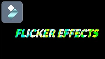 Filmora 9 Tutorial - Flicker Effects - How to Edit video - Technical MR