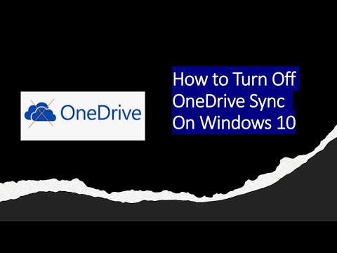 How to Turn off of Stop OneDrive Sync  in Windows 10