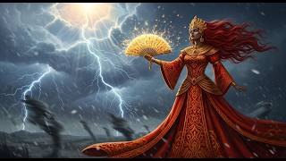 Thumbnail: UMBANDA | ⚡ O Poder de Iansã e a Força do Jacutá 🌪️