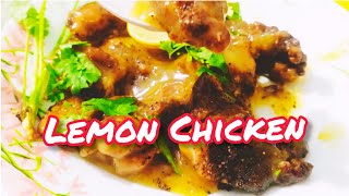 LEMON CHICKEN Recipe//Lemon pepper chicken at home//നാരങ്ങ ടേസ്റ്റിൽ  ചിക്കൻ വിഭവം//Farah's Flavour