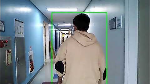 Person Following for Mobile robot under Severe Illumination Changes, yellow color.