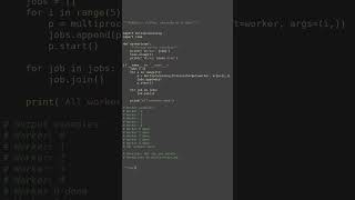 multiprocessing basics #python #showcase