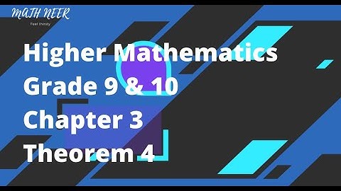 Higher Mathematics Class 9 & 10| Chapter Three|Geometry| Theorem 4