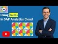 Using Trilles in SAP Analytics Cloud