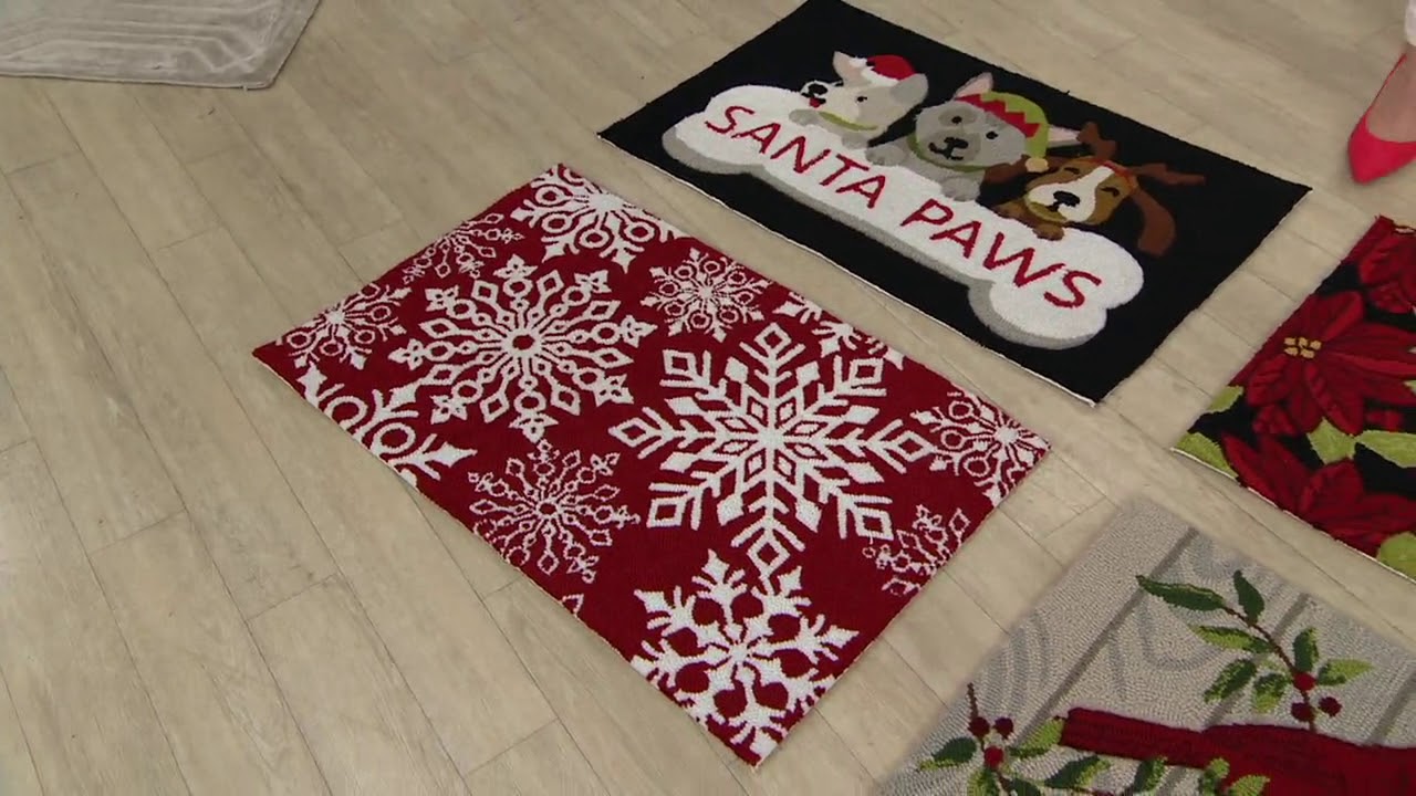 Nourison 20" x 32" HandHooked Holiday Accent Rug on QVC YouTube
