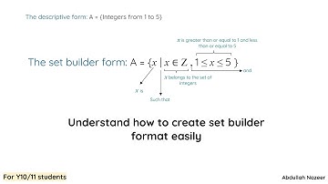Set builder format | more question on Set builder notation | part - 02