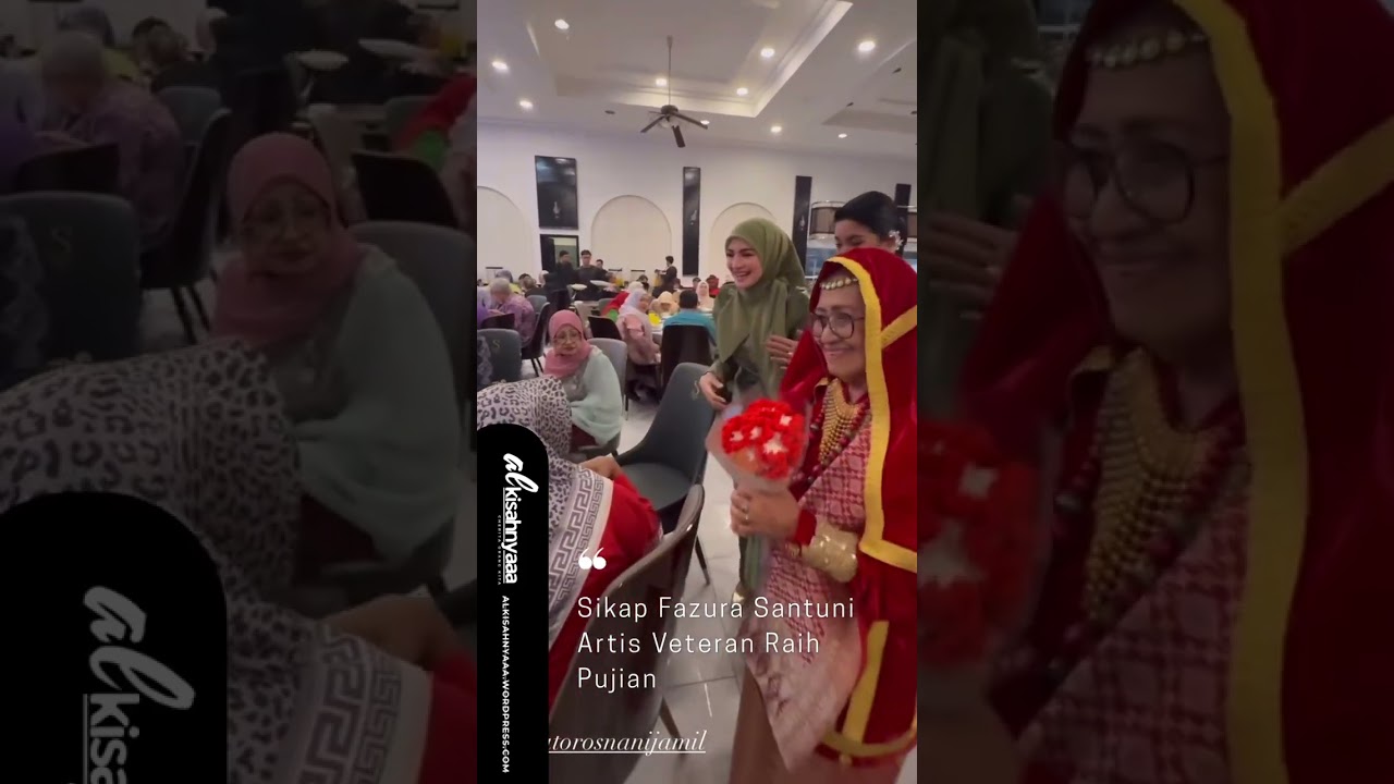 Suka tengok cara Fazura layan orang. Dari kanak-kanak sampai ke yang berusia, tak nampak kekok pun
