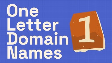 One Letter Domain Names