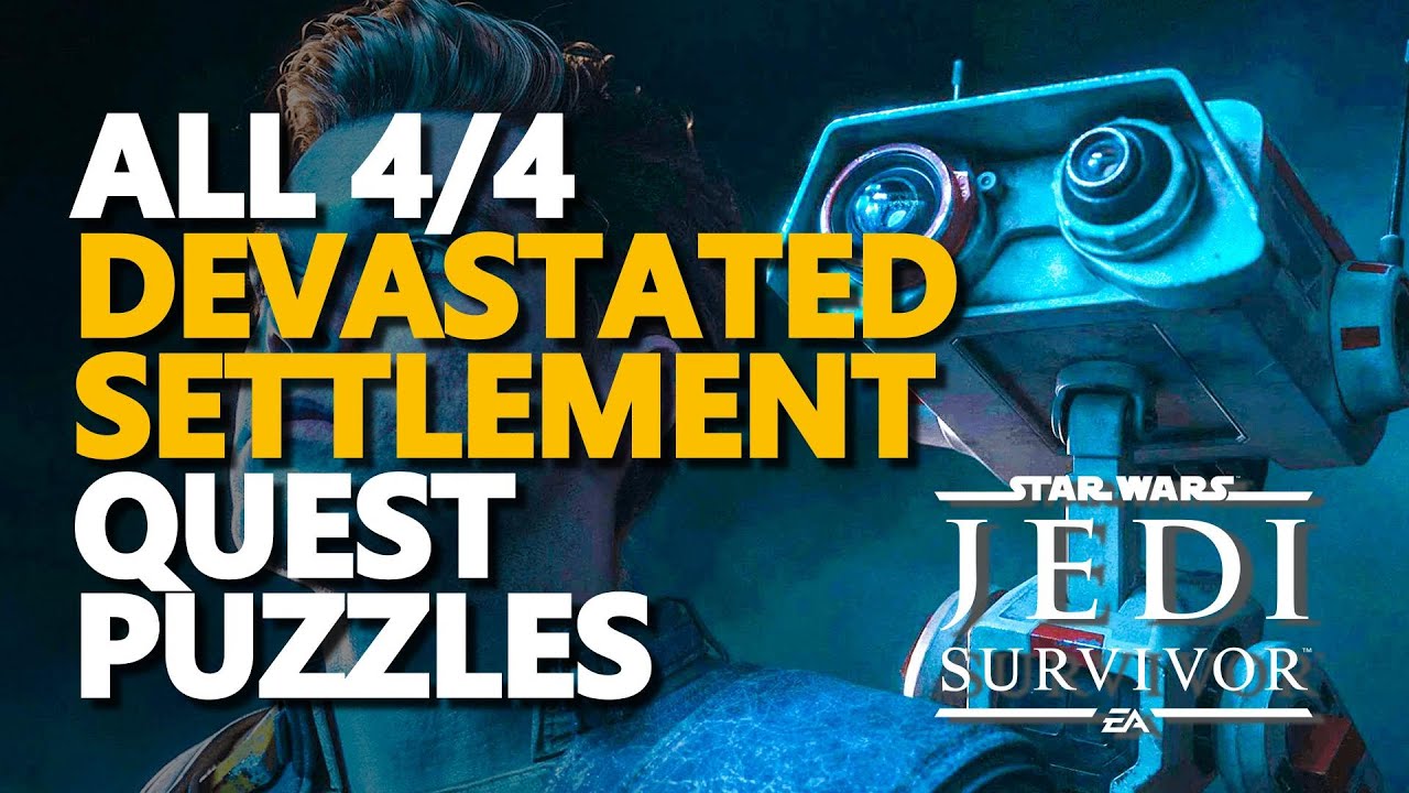 All Devastated Settlement Puzzles Star Wars Jedi Survivor YouTube