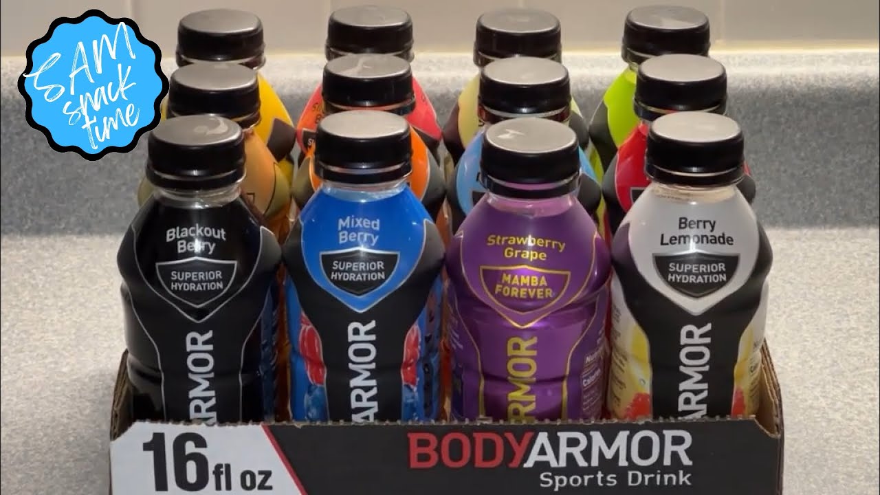 Trying All 12 BODYARMOR Flavors - YouTube