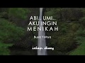 ABI..UMI... AKU INGIN MENIKAH !! I BUYA YAHYA