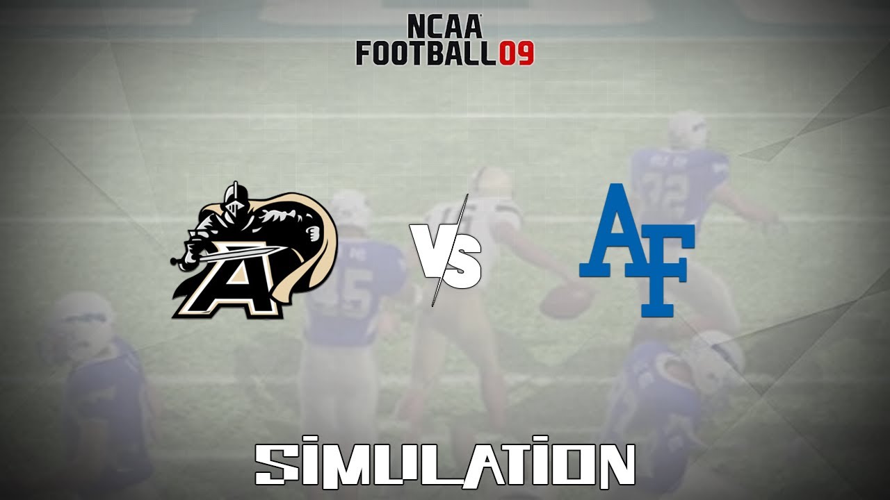 NCAA Football 09 (2008) - Army Black Knights vs Air Force Falcons ...