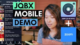 How to fix music sync in zoom with JQBX (Mobile App Demo) #zoom #zoomdelay #JQBX screenshot 2