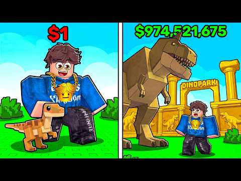 Spending $982,346,126 Building a DINOSAUR PARK in Roblox..