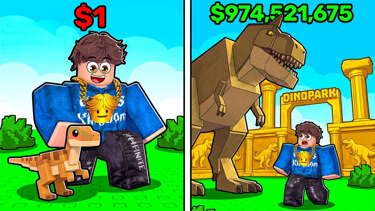 I Opened a DINOSAUR PARK in Roblox!