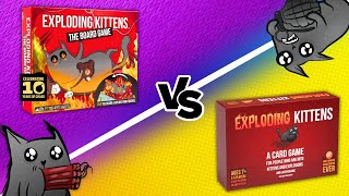 Exploding Kittens: What are the MAIN Differences Between the Board Game and Base Game?
