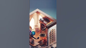 Modeling a stylized cabinet in Blender .. #3dillustration #blender3d #b3d #blender3dtutorial