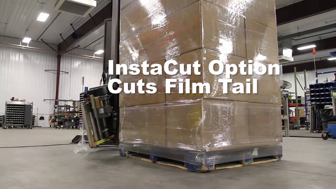 Orion Stretch Wrapper- Semi-Automatic Flex RTD Rotary Tower - YouTube