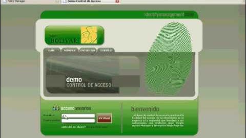Demo Soft Bolívar - Identity Managment: Control de Acceso