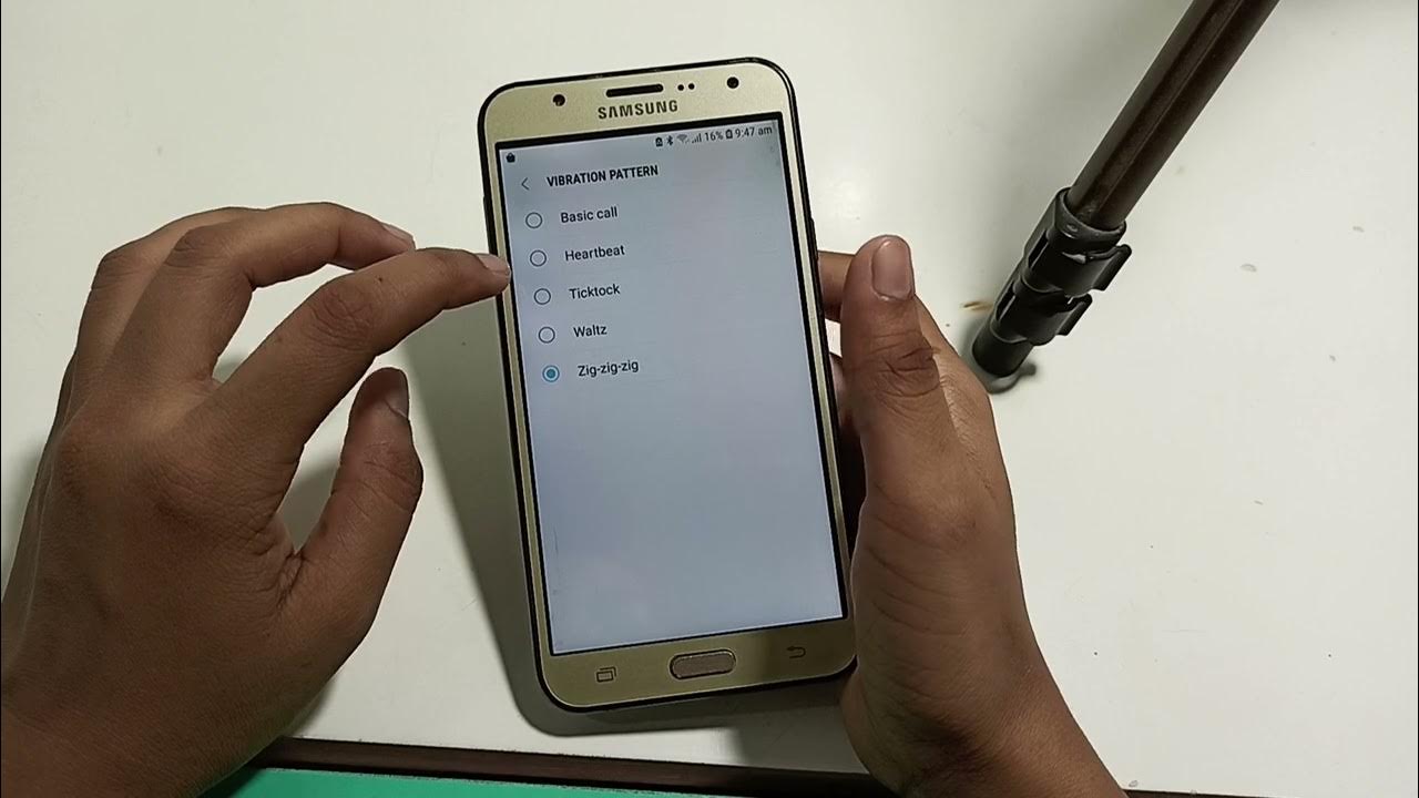 Samsung galaxy j7 how to set up vibrate pattern ringtone vibrate