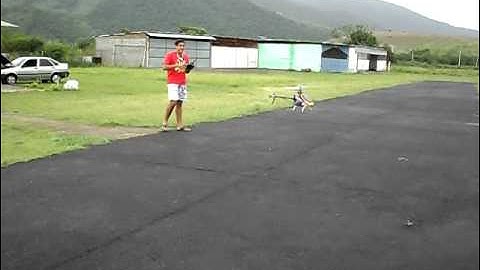 T-rex 500 ESP Flymentor Test -  Automatic Hover