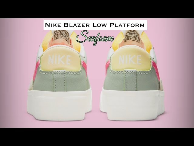 nike blazer platform seafoam