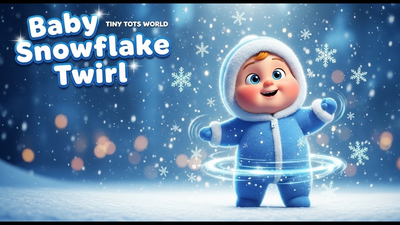 Baby Snowflake Twirl ❄️💙 | Winter Song for Kids | Tiny Tots World