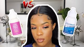 WHICH ONE IS BETTER?! GHOST BOND LACE GLUE VS BOLD HOLD ACTIVE | ft. UNice Hair Lace wig