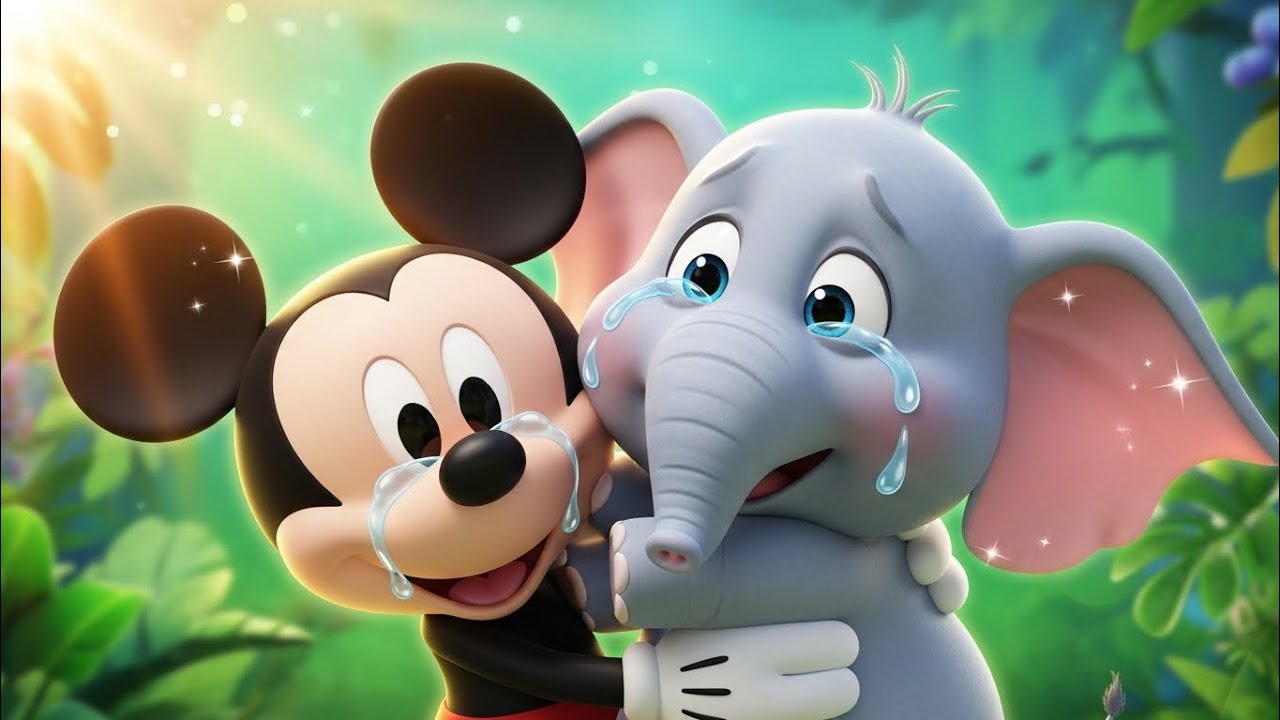 Mickey Mouse Saves a Lost Baby Elephant 🐘💔 | A Magical Jungle Friendship Adventure!