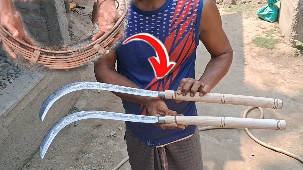 Billhook making Process from Assam// How To Make Beki Dao At Home # ...