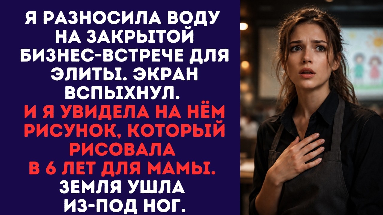 Я была официанткой, когда на бизнес-встрече увидела на экране свой детский рисунок...