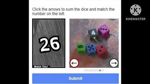 Fix Click the arrows to sum dice and match the number on the left problem verification captcha