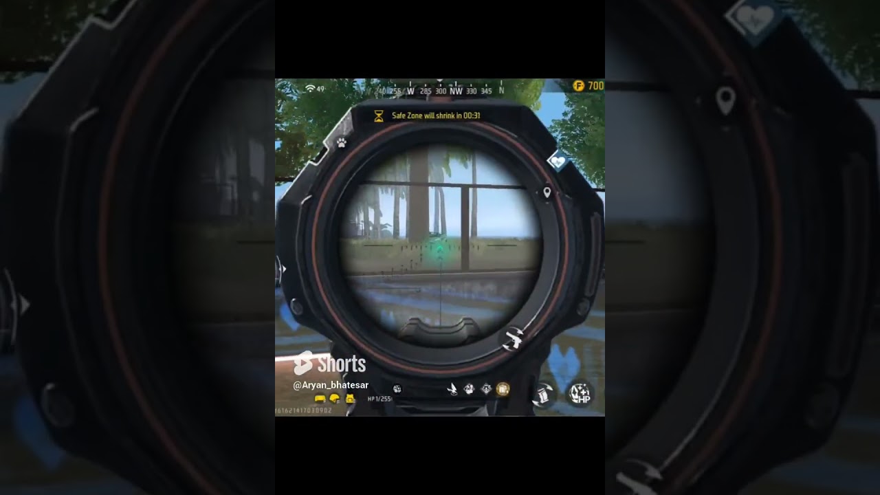 1 HP Par Revieve || Free fire Challenge || #shortvideo #youtubeshorts #ff