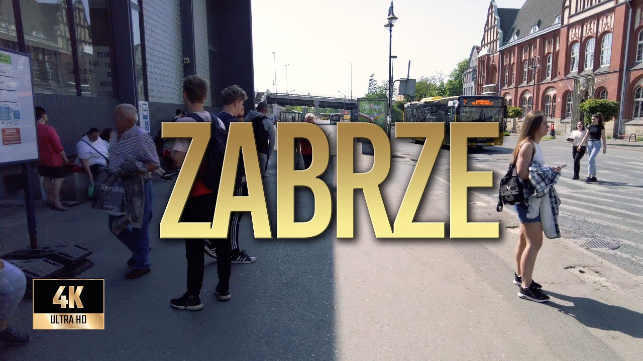 Zabrze | Wiosna 2022 | Spacer po Zabrzu | Binaural Audio 🎧 [4k]