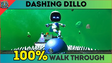 Astro Bot - Dashing Dillo 100% Walkthrough (All Bots)