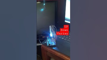 Arduino Uno + LED RGB, Running LED Variasi Naik Turun #shorts