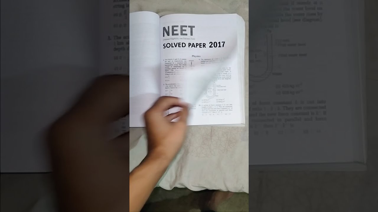 Neet 2017 previous year paper review 