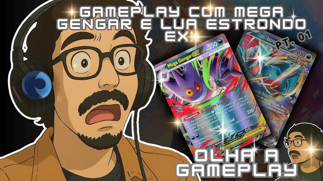 Dia de POKÉMON LIVE TCG deck do Mega Gengar/Lua Estrondo EX PT.01!!!