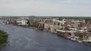 Aerial view of Wilmington, North Carolina from 200 feet