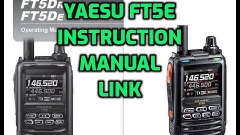 YAESU FT5D - Instruction manual- link