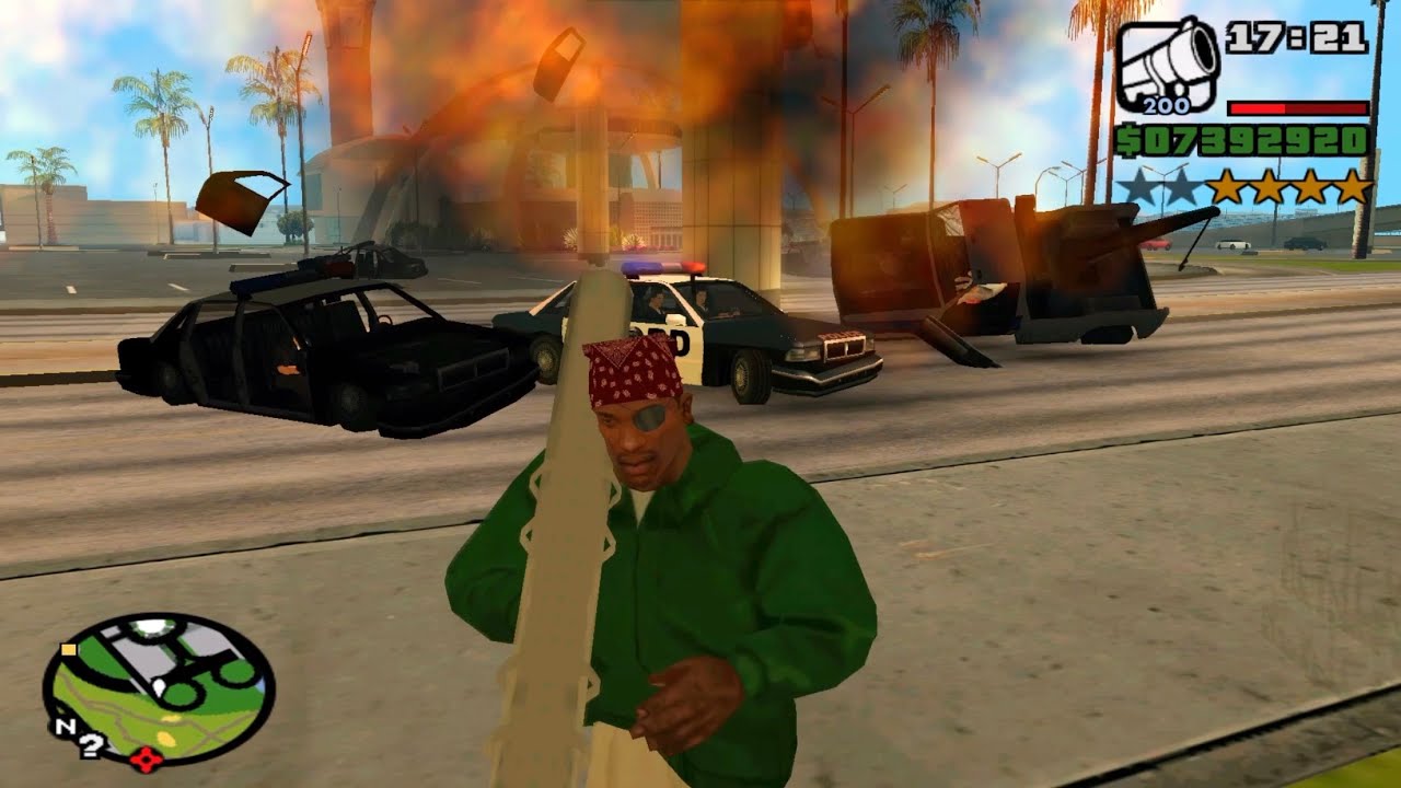 GTA San Andreas | Surviving a 6-Star Police Chase! #gtasanandreas #policechase #usa